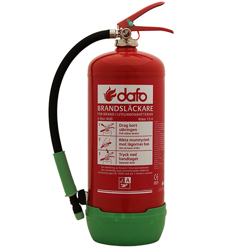 Brandsläckare LITHEX-6 för litiumbatteribrand, 6 liter